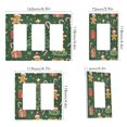 thumbnail image 2 of Yayeee Rocker Switch Wall Plate 3-Gang 6.5"x4.6" Home Decorative Outlet Cover, Christmas Tree, 2 of 6