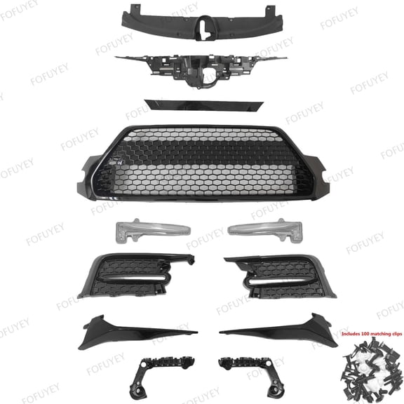 For Corolla SE 2020-22 Bumper Upper Lower Grille/Fog light/Radiator Cover/Trims