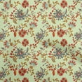 thumbnail image 1 of oneOone Cotton Poplin Lime Fabric Floral Sewing Fabric By The Yard Printed Diy Clothing Sewing Supplies 42 Inch Wide, 1 of 4