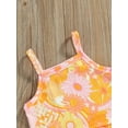 thumbnail image 5 of Suagox Kids Girl Tanks Tops + Pants, Floral Print Elastic Waist Drawstring Pocket Decoration Summer Clothing for 1-6 Years Old Kids, 5 of 10
