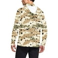 thumbnail image 4 of Dagegui Camo Fishing Shirts for Men Long Sleeve Hooded Sun Shirt with Mask UPF 50+ Rash Guards Cooling Lightweight Hoodies Khaki,XL, 4 of 6