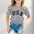 thumbnail image 2 of cnuiaeg Girls Tshirts Boy and Girl Fashion Casual Print Round Neck Loose Short Sleeve T Shirt Top Size:2-3 Years, 2 of 4