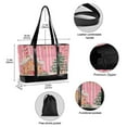 thumbnail image 2 of FORMRS Canvas Laptop Tote Bag for Women with 15.6" Computer Compartments Shoulder Handbag, Brown Gingerbread House, 2 of 7