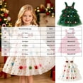 thumbnail image 3 of Splozh Little Girl Fall Dresses Fashion Toddler Baby Girls Christmas Cute Pom Pom Tree Tutu Dress,Green,4-5 Years, 3 of 9
