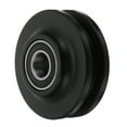 thumbnail image 3 of 1 Pce Roue Suspendue de Porte de Grange Style Américain en Nylon (Noir), 3 of 7