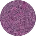 thumbnail image 1 of Ahgly Company Machine Washable Indoor Round Transitional Orchid Purple Area Rugs, 3' Round, 1 of 7