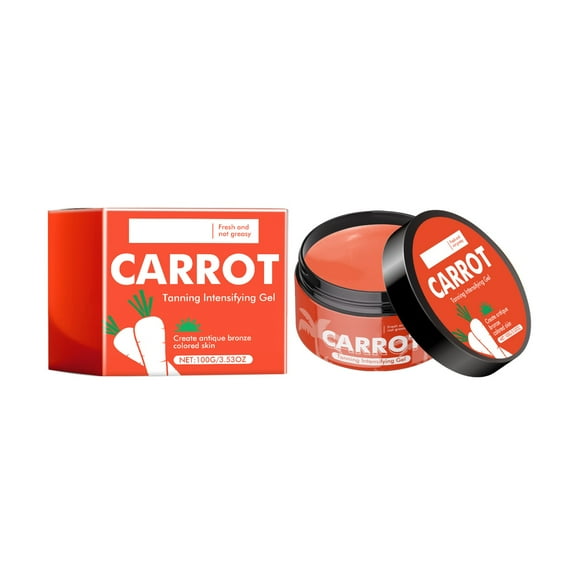 WIFKLSIIPG Carrot Tanning Gel Tanning Evens out Skin Tone and Creates Tanned Skin. Easily and Maintains Skin for A Long Time
