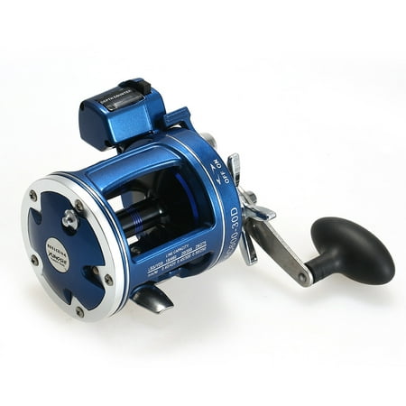 12 Ball Bearings Fishing Trolling Reel with Line Counter Alarm Bell Drum (Best Trolling Reels For Striped Bass)
