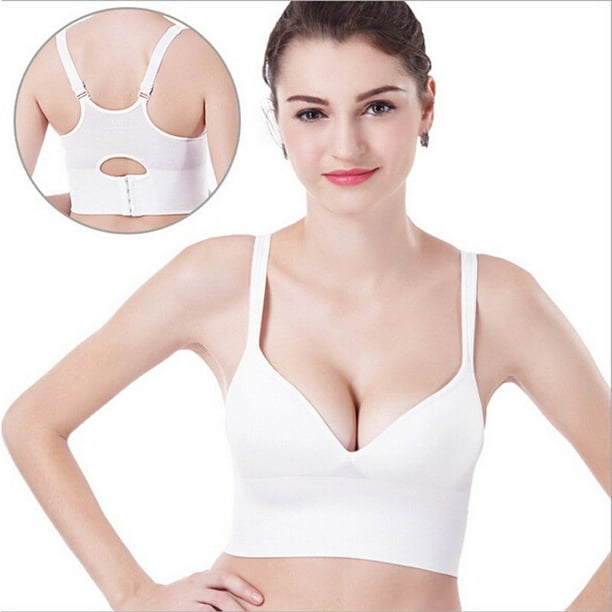 Canis - Women Seamless Super Boost Push Up Bra Padded Deep V Bralette Wireless Underwear