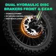 thumbnail image 3 of Peak 3000W Electric Dirt Bike for Adults,48V 30AH Battery,Max 60Miles Electric Motorcycle,14"/12" Knobby Tires Mountain Bike, 3 of 8