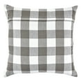 thumbnail image 5 of DII Modern Cotton Gingham/Buffalo Check Pillow Cover in Gray/White (Set of 4), 5 of 6