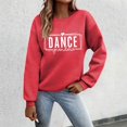 thumbnail image 2 of Arlun Womens Dance Sweatshirts Long Sleeve Crewneck Grandma Letter Print Sweatshirt Dancer Gifts Soft Comfortable Casual Graphic Dance Mom Pullover Tops Red XL, 2 of 4
