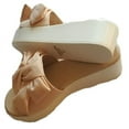 thumbnail image 3 of Bonnibel Best-1 Women's Braided Knotted Slides Open Toe Flatform Sandals NUDE 9, 3 of 5