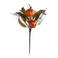 thumbnail image 2 of 18.50x9.44 Inch Halloween Black Rose Maple Leaf Pumpkin Cuttings Bouquet for Halloween Party Thanksgiving Decoration, 2 of 6