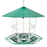 Elegant Choise Bird Feeder Outdoor Hanging Squirrel Proof with Latch Feature, Green