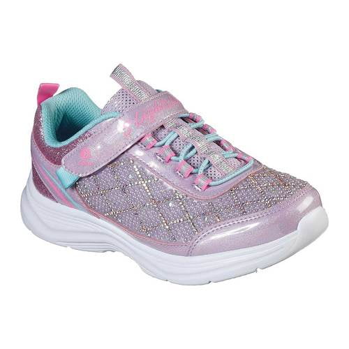 Girls' S Lights Glimmer Kicks Sophisticated Shine Sneaker - Walmart.com