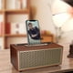 thumbnail image 4 of Altavoz Bluetooth con Diseño de Madera Vintage FM/AM, Subwoofer Inalámbrico, Radio Portátil, Estéreo, Soporte para Teléfono, Altavoz, 4 of 6