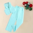 thumbnail image 4 of FAIWAD Kids Girl's 2 Piece Outfits Clothing Sets Button Front Crop Vest Blazer and Wide Leg Pants, 4 of 6