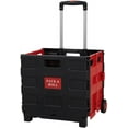 CARSTY TwoWheeled Folding Rolling Crate with Wheels, Collapsible