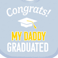 thumbnail image 4 of Inktastic Congrats My Daddy Graduated with Cap Boys or Girls Baby Bib, 4 of 4