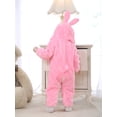 thumbnail image 4 of Cenuakty Boys Girls Casual Hooded Romper Long Sleeve Cartoon Animal Plush Zipper Jumpsuit for Cosplay Costume, 4 of 9