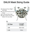 thumbnail image 2 of DALIX Leopard White Cloth Face Mask Reuseable Washable Made in USA - Size in L-XL, 2 of 5