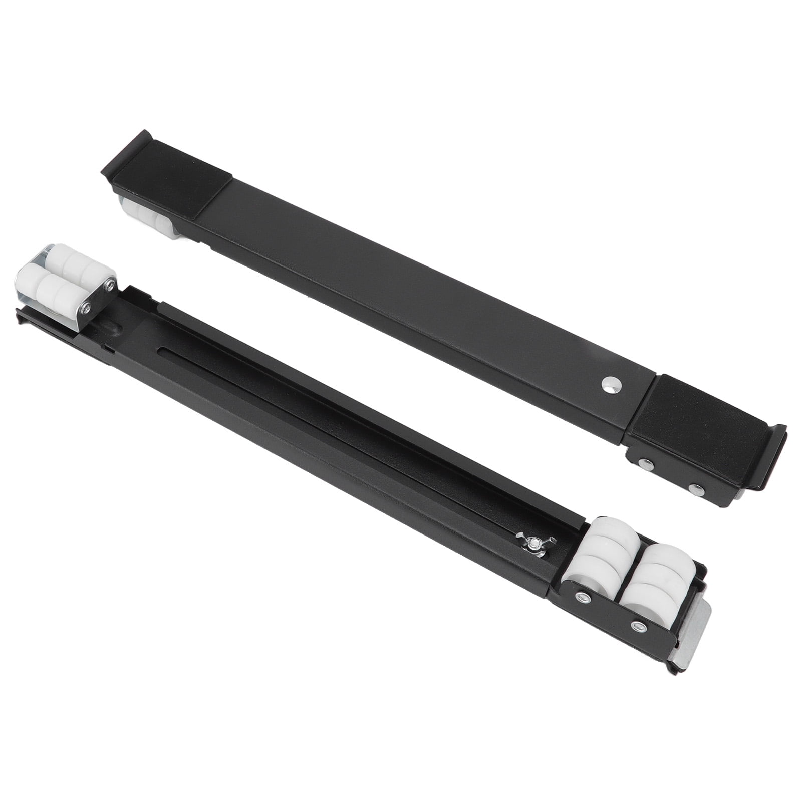 Rupoun Heavy Duty Extensible Appliance Roller Load Bearing 661 Lbs / 300 kg Universal Wheels Base Slider for Washer Furniture Black