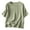 Green, variant on Women's Literary Retro Loose Casual Linen Short Sleeve T-Shirt Top Comfortable Breathable Tee