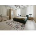 thumbnail image 4 of Ahgly Company Indoor Round Contemporary Rosy Brown Pink Patchwork Area Rugs, 6' Round, 4 of 6