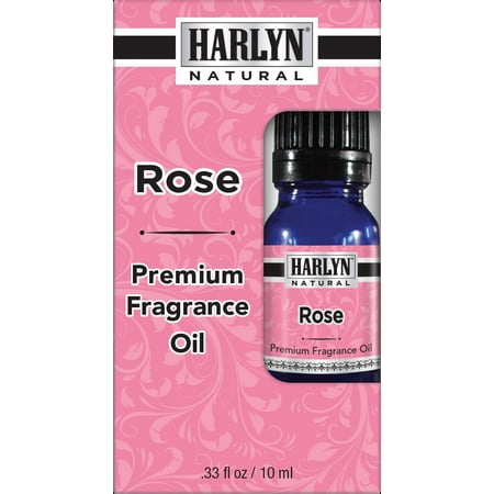 Best Rose Fragrance Oil 10 mL  - Top Scented Perfume Oil - Premium Grade - by Harlyn - Includes FREE Cucumber Face & Body Nourishing (The Best Smelling Perfume)