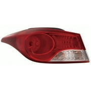 New Aftermarket OEM, Factory Driver Side Outer Tail Light Assembly 924013X050 fits 2011-2013 Hyundai Elantra GL Sedan 4-Door::Korea Built Models