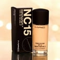 MAC Studio Fix Fluid Matte Finish SPF15, LongWearing Buildable Coverage Foundation, NC15, 1 oz