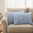 thumbnail image 3 of Outdoor Waterproof Pillow Covers Boho Watercolor Geometric Stripe Decorative Throw Pillow Protectors,Pillowcase Cushion Cases for Patio Sofa Garden Couch,20x12in,Pack of 2, 3 of 14