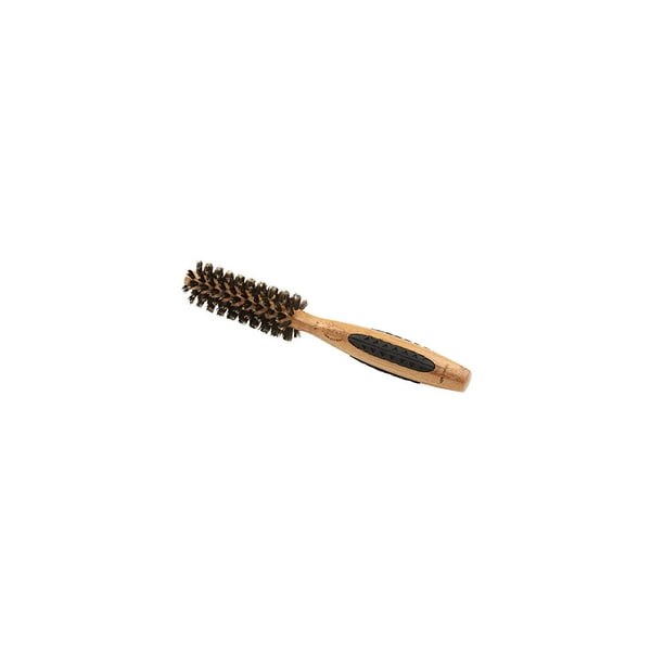 Straighten & Curl Round Hair Brush 100 Premium Natural Bristle