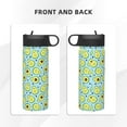 thumbnail image 3 of Honeii Avocado and Hearts Print 18 oz Insulated Water Bottle with Straw Lid, Stainless Steel Sports Water Bottles, Double Walled Vacuum, Leak Proof, 3 of 8