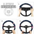 thumbnail image 4 of KUIFORTI Fire Car Front Seat Protectors with Split Bench Back Seat Covers Set+Steering Wheel Cover+Auto Center Console Cover Pad Cushion+Seat Belt Pads Car Interior Covers for Truck Van SUV,8 Pcs Set, 4 of 5