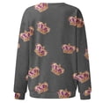 thumbnail image 3 of WILLBEST hoodie Femmes T-Shirts Graphiques Décontractés à Manches Longues Col Rond Chandails en Molleton Chandail Tops pour Femmes hodie, 3 of 4
