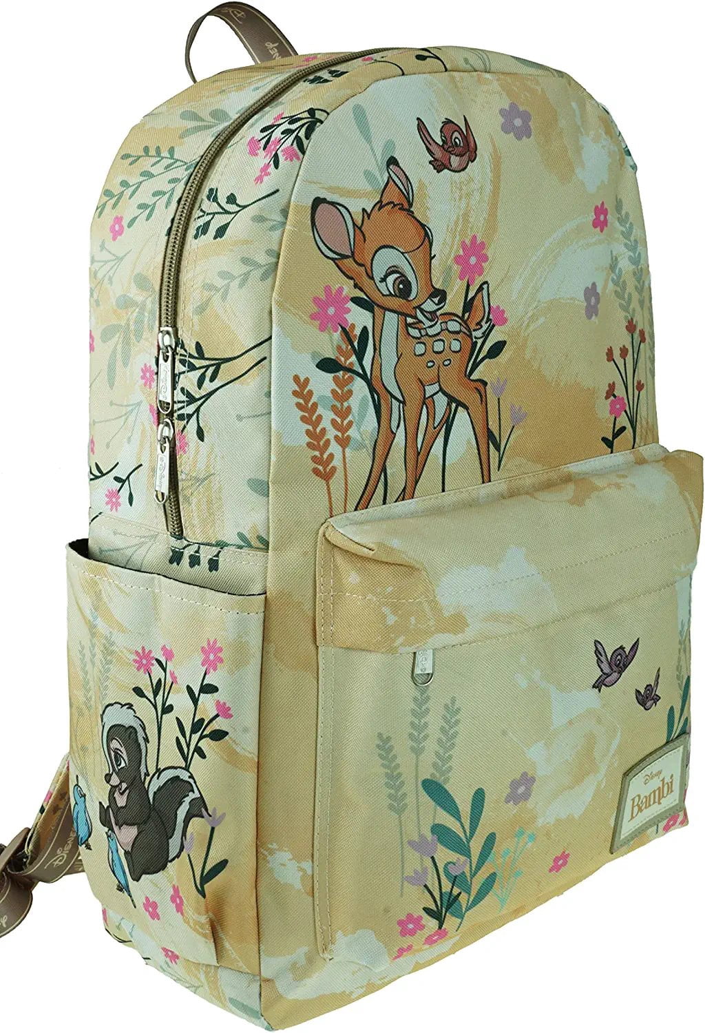 Disney Bambi Backpack 17" with Laptop Compartment for School, Travel, & Work