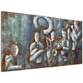 thumbnail image 2 of Empire Art "Jazz Band" Mixed Media Iron Hand Painted Dimensional Wall Art, 2 of 9