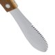 thumbnail image 2 of Esparcidor de mantequilla ancho de borde recto de acero inoxidable, juego de cuchillos para condimentos de queso crema de sándwich de lujo, herramientas de cocina, mango de madera, 8" (8) Xemadio SNFLD824, 2 of 9