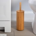 thumbnail image 4 of Rounded Natural Bamboo Collection, Toilet Bowl Brush, Matching Accessories to Decorate Your Bathroom, Tall (10029-NATURAL), 4 of 4