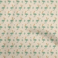 thumbnail image 1 of oneOone Cotton Poplin Light Beige Fabric Animal Sewing Material Print Fabric By The Yard 56 Inch Wide, 1 of 5