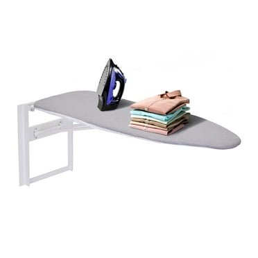 Ivation Ironing Board, Foldable Iron Board Holder and Ironing Board Cover, Gray