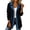 Black, variant on Hueook Fall Jackets for Women Patchwork Shacket Cordury Trendy Casual Open Front Cardigan Long Sleeve Coat Army Green S