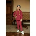 thumbnail image 4 of Arshiner Girl's Sweaters Set 2 Piece Outfits Rib-Knit Sweatsuits Cute Pullover Sweatshirt and Sweatpants Kids Tracksuits, 4 of 7