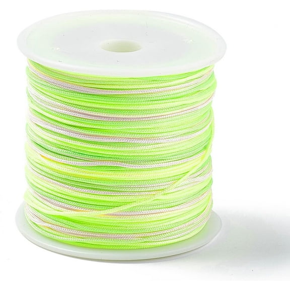 54.68 Yards Nylon Beading String Segment Dyed Chinese Knotting Cord 0.8mm Beading String for DIY