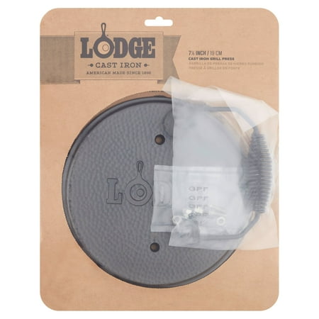 Lodge Logic Round Cast Iron Grill Press LGPR3