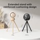 thumbnail image 5 of Mini Fan Battery Operated Handheld with 2000 mAh or USB Powered Personal Fan,3 Speeds,Enhanced Airflow, Rechargeable Quiet Pocket for Home,Outdoor-White, 5 of 5