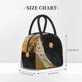thumbnail image 2 of Disketp Abstract Gold Floral Galaxy Bolsa Térmica para Almuerzo, Lonchera con Abertura Amplia y Gran Capacidad, Organizador Reutilizable para Mujeres, Hombres y Adultos, 2 of 6