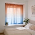 thumbnail image 4 of Gradient Sheer Curtains 96 x 52 Inch Semi Transparent Window Drapes Light Filtering Curtains for Living Room Bedroom Patio Modern Home Decor Machine Washable Curtains for Farmhouse Vintage Decor, 4 of 7